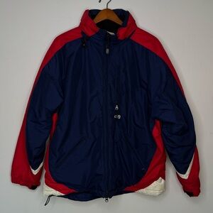 Vintage CB Sports Colorblock Ski Jacket Men's XL Retro 90s Winter Coat